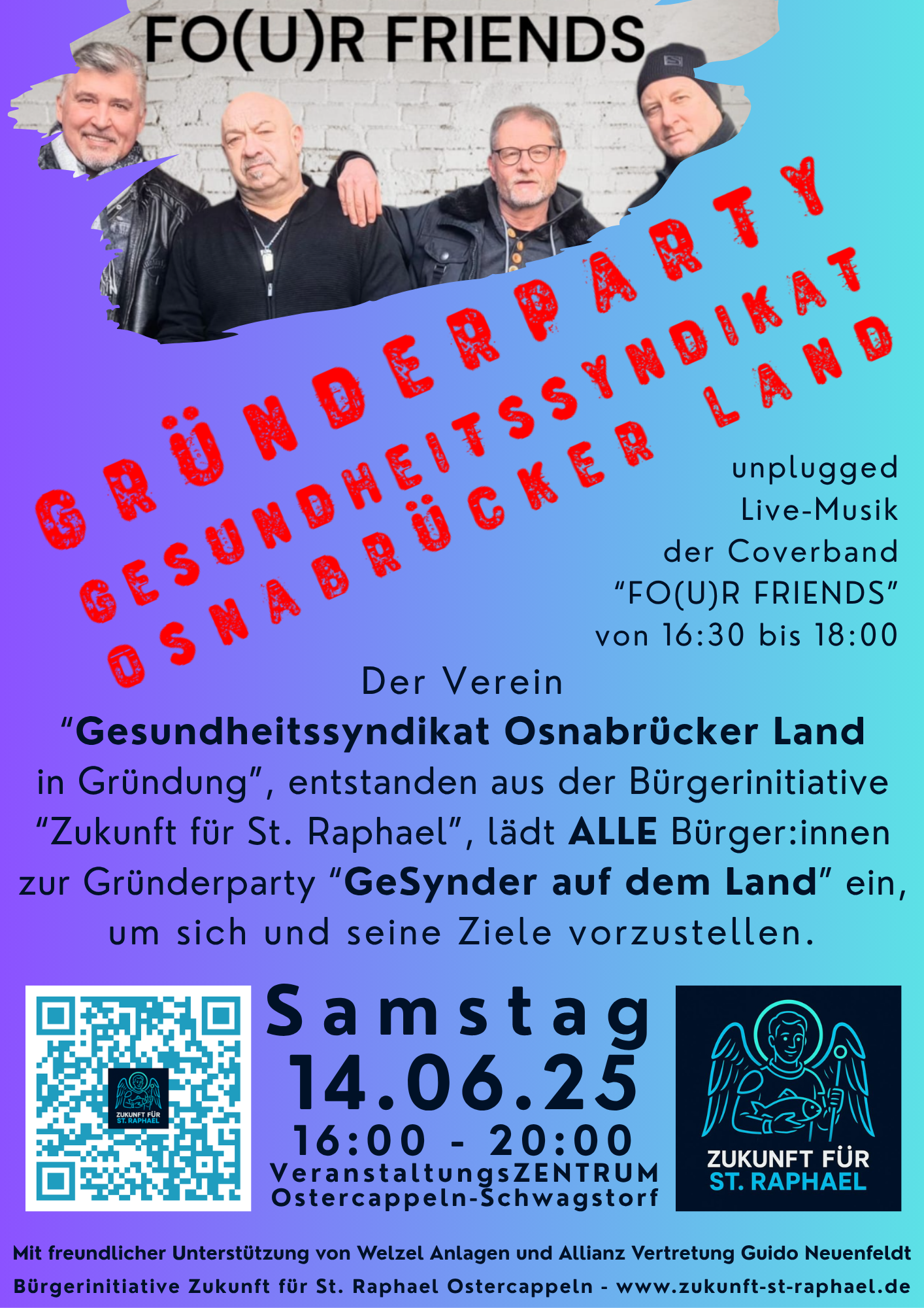Flyer zur Gründerparty